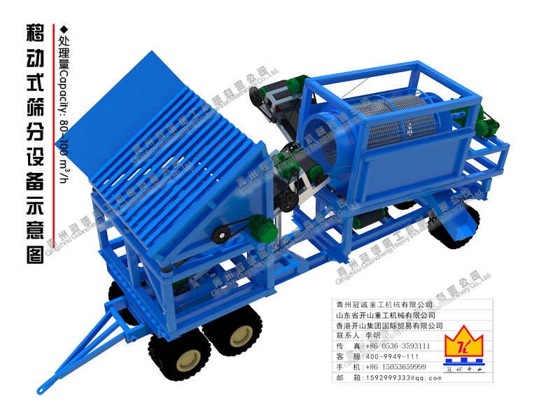 移動(dòng)篩分車 移動(dòng)篩分車